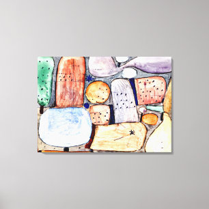 Impressão Em Tela Klee - Partes de uma Paisagem Montada