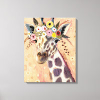 Klimt Giraffe | Adornada Em Flores