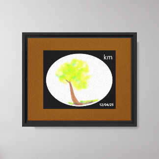 Impressão Em Tela km pintura de tela de árvore