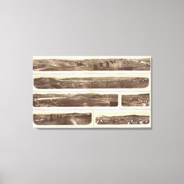 Impressão Em Tela Knoxville, Chattanooga (Frente)