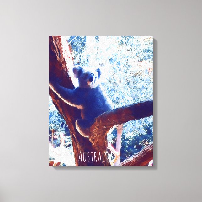 Impressão Em Tela Koala na Austrália (Frente)