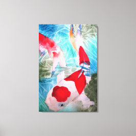 Impressão Em Tela Kohaku Koi II Arte original de peixe japonês