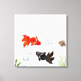 Impressão Em Tela koi fish art, japanese koi, zen decor, underwater