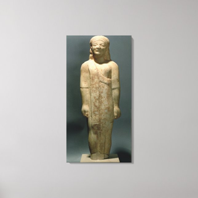 Impressão Em Tela Kouros Dionysermos, Grécia, Período Arcaico, c.600 (Frente)