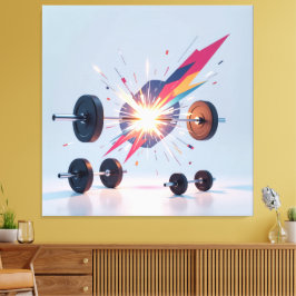 Impressão Em Tela „Kraft des Willens“