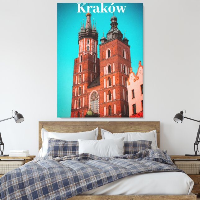 Impressão Em Tela Krakow Europe Polônia Polska Cidade Antiga (Insitu(Quarto))