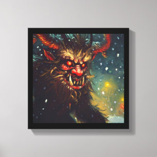 Impressão Em Tela Krampus de Natal 4