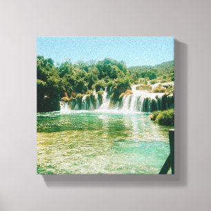Impressão Em Tela Krka Waterfall - Parque Nacional de Krka - Croácia