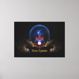 Impressão Em Tela Krono Dynamic Fantasy Fractal Art de Xzendor7