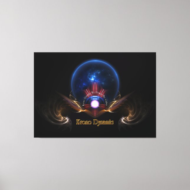 Impressão Em Tela Krono Dynamic Fantasy Fractal Art de Xzendor7 (Frente)