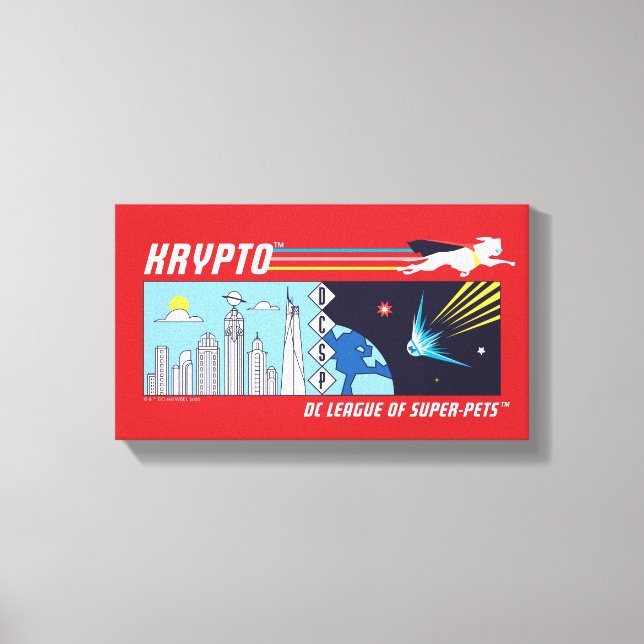 Impressão Em Tela Krypto Exterior para Metrópolis (Frente)