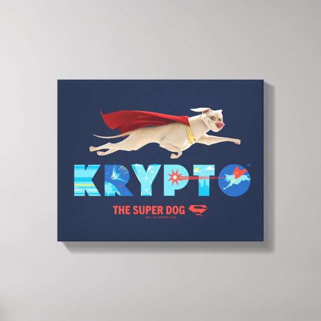 Impressão Em Tela Krypto O Super-Cão (Frente)