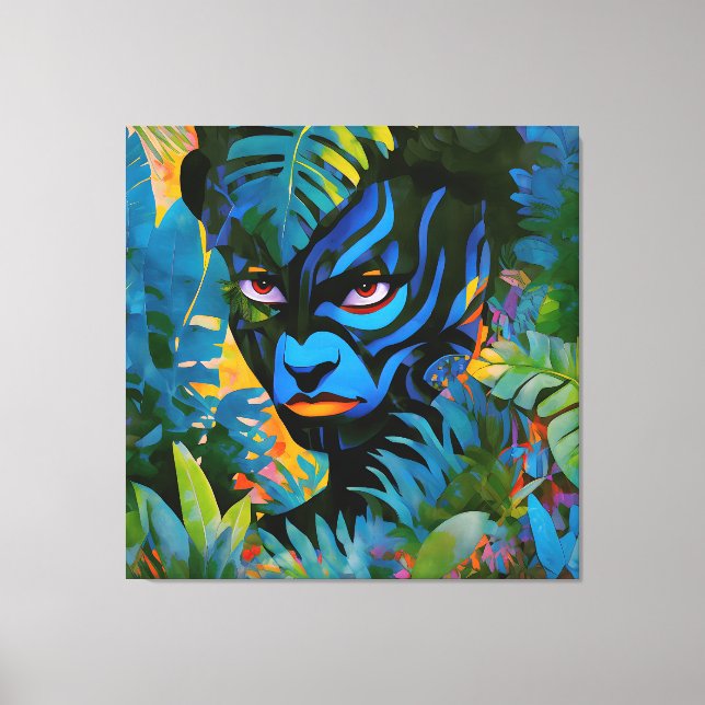 Impressão Em Tela "Kuiráya" - Folha Pintada - Mulheres Na Amazônia (Frente)