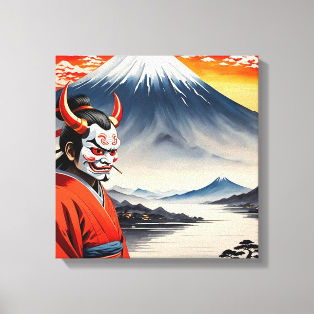 Impressão Em Tela Kumadori Kabuki 2 (Frente)