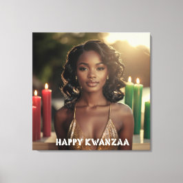IMPRESSÃO EM TELA KWANZAA - FELIZ KWANZAA -
