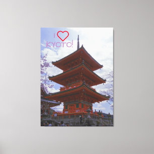 Impressão Em Tela ❤ Kyoto, o Japão Kiyomizu-Dera em um