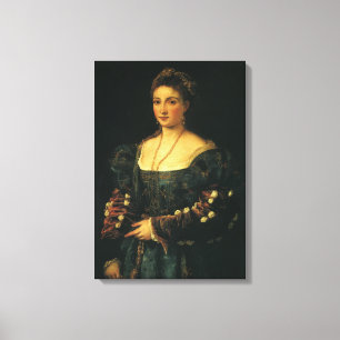 Impressão Em Tela La Bella, Duquesa de Urbino por Tiziano