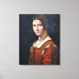 Impressão Em Tela La Belle Ferronniere