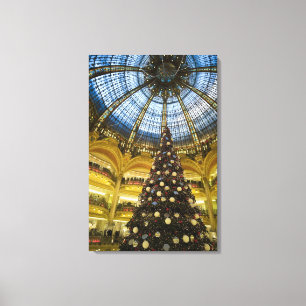 Impressão Em Tela La Fayette de Galeries no Natal, Paris, France