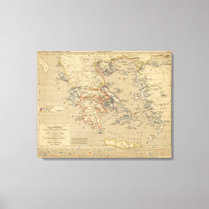 Impressão Em Tela La Grece, les costa de l'Asie Mineure