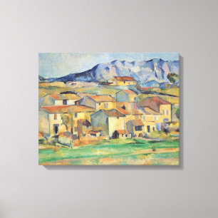 Impressão Em Tela La Montagne Sainte-Victoire - Paul Cezanne - c1886