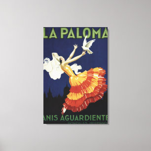 Impressão Em Tela La Paloma - promocional de Aguardiente dos Anis