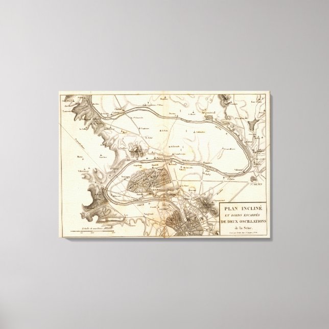 Impressão Em Tela La Seine (Frente)