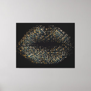 Impressão Em Tela Lábios modernos de arte Abstrato nº 4