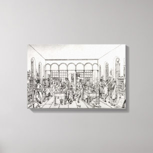 Impressão Em Tela Laboratório de química do Baron Justus von Liebi