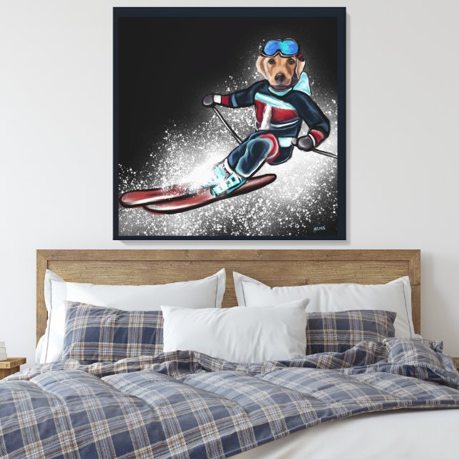 IMPRESSÃO EM TELA LABRADOR RETRIEVER  (Insitu(Quarto))