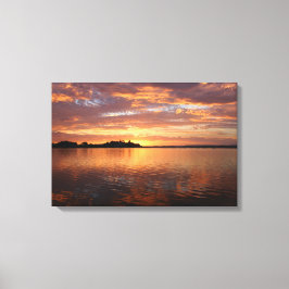 Impressão Em Tela Laca de cobre e bronze do Sol