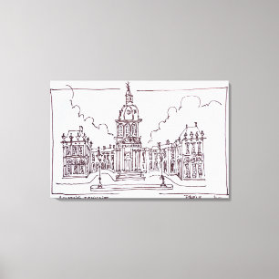 Impressão Em Tela L'Acadêmie  Rio Sena, Paris