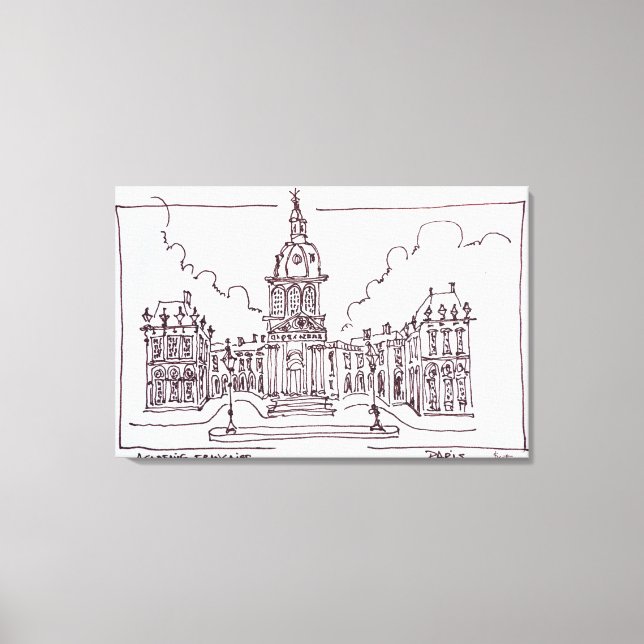 Impressão Em Tela L'Acadie Francaise | Seine River, Paris (Frente)