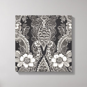 Impressão Em Tela Lace Floral Harmony