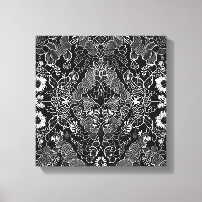 Impressão Em Tela Lace Floral Harmony (Frente)