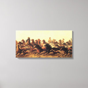 Impressão Em Tela Laço de Cavalos Selvagens por James Walker