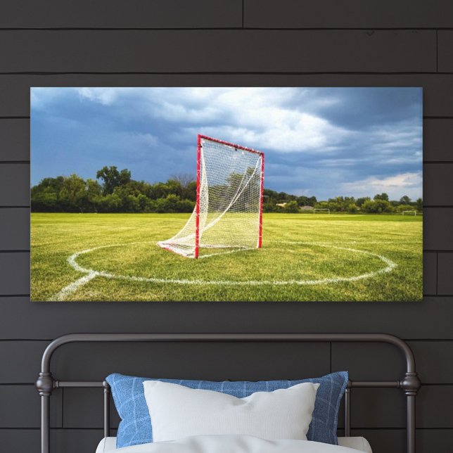 Impressão Em Tela Lacrosse Goal Vibrant Outdoor Scenic Photo (Criador carregado)