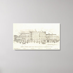 Impressão Em Tela Lado oeste de Kearny, de Califórnia e de