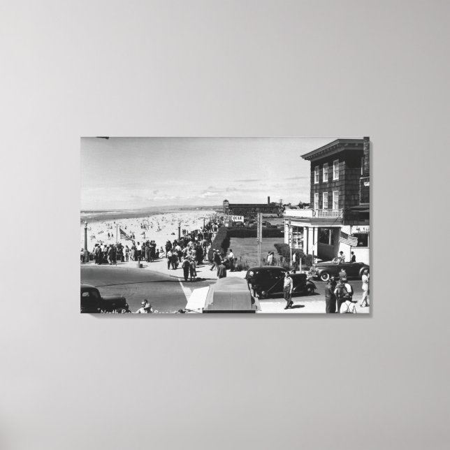 Impressão Em Tela Lado, Oregon North Prominade Ver Fotografia (Frente)