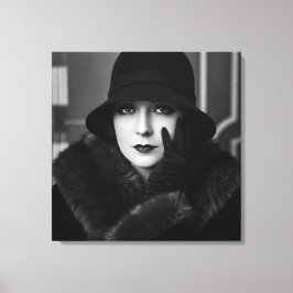 Impressão Em Tela Lady Art Deco, por Natasha Us
