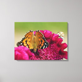 Impressão Em Tela Lady Butterfly Pintada