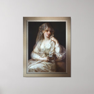 Impressão Em Tela Lady como Virgem Vestal por Angelika Kauffmann