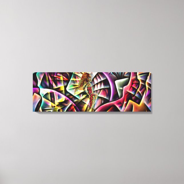 Impressão Em Tela Lady Fractal, a Princesa Abstrato da Terra Fractal (Frente)