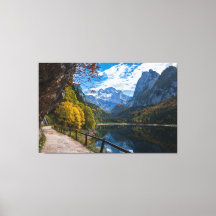 Lago Alpina Mountain Lake Gosausee, Áustria