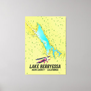 Impressão Em Tela lago berryessa Condado de Napa, Califórnia