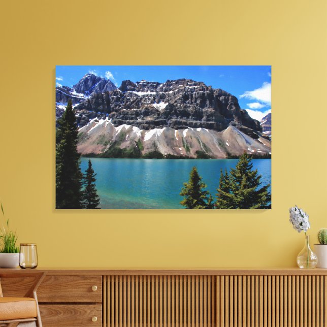 Impressão Em Tela Lago Bow, Banff NP, Alberta (Insitu(Sala de estar))