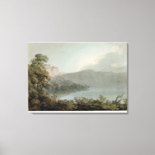 Impressão Em Tela Lago de Vico entre Roma e Florença, 1783 (grap