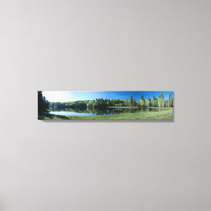Impressão Em Tela Lago fence de tração