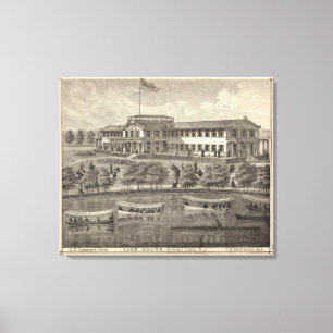 Impressão Em Tela Lago House, Primavera Lake, NJ