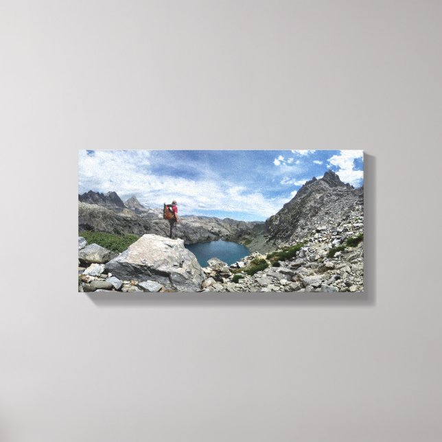 Impressão Em Tela Lago Iceberg - Ansel Adams Wilderness - Serra (Frente)